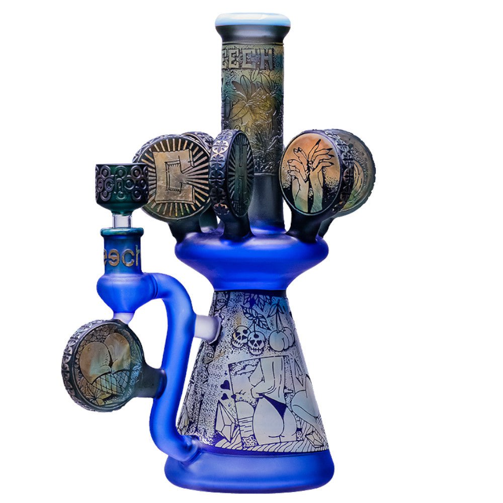 Cheech Glass Bong Blue Ring Around the Glory Bong