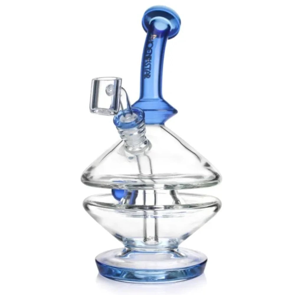 Phoenix Bong Blue Rolling Marble Dab Rig