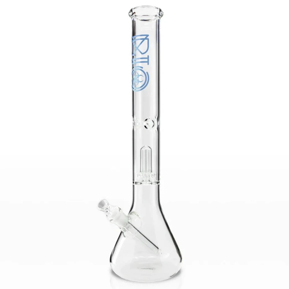 Biohazard Bong Blue Showerhead Beaker Bong