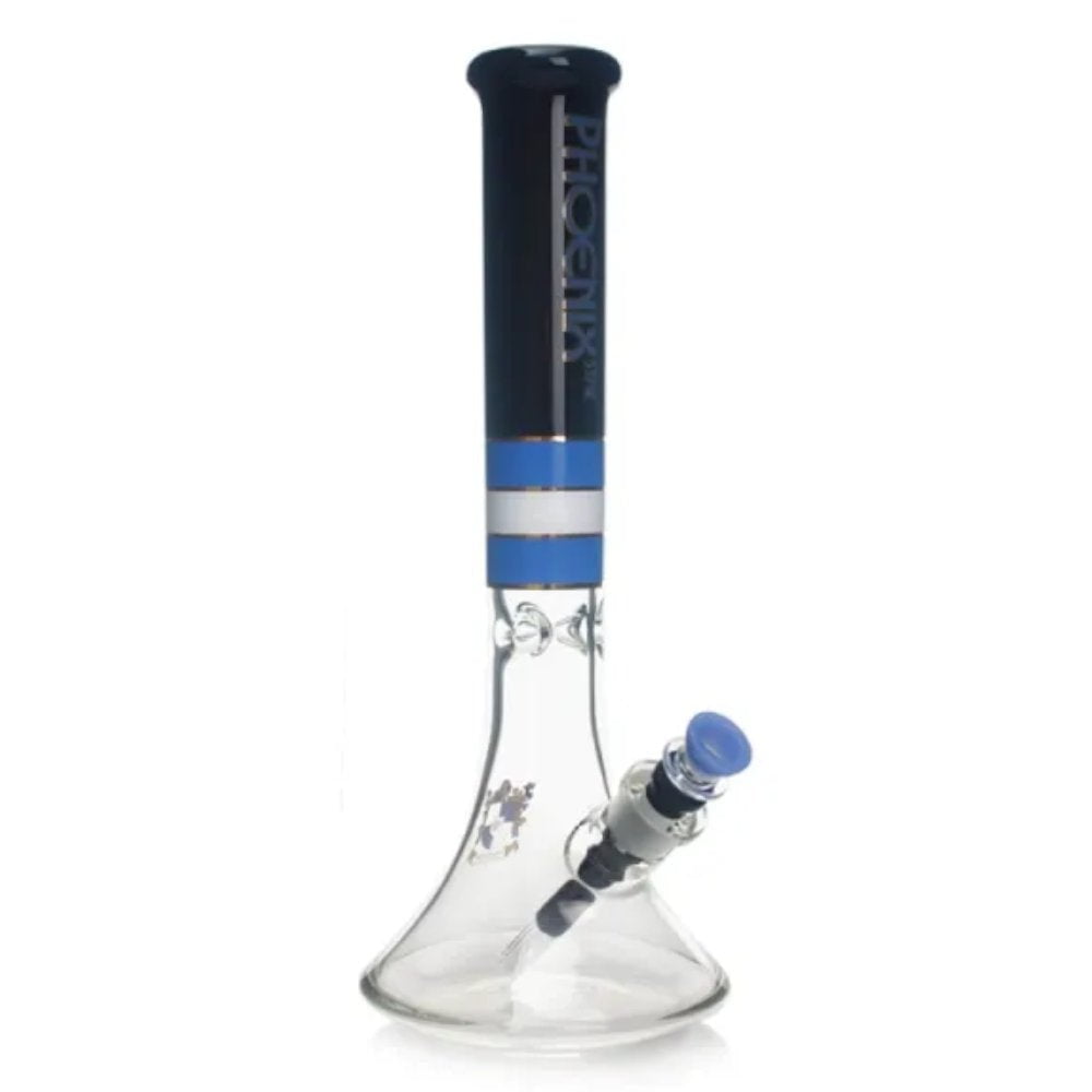 Phoenix Bong Blue Wide Beaker Bong