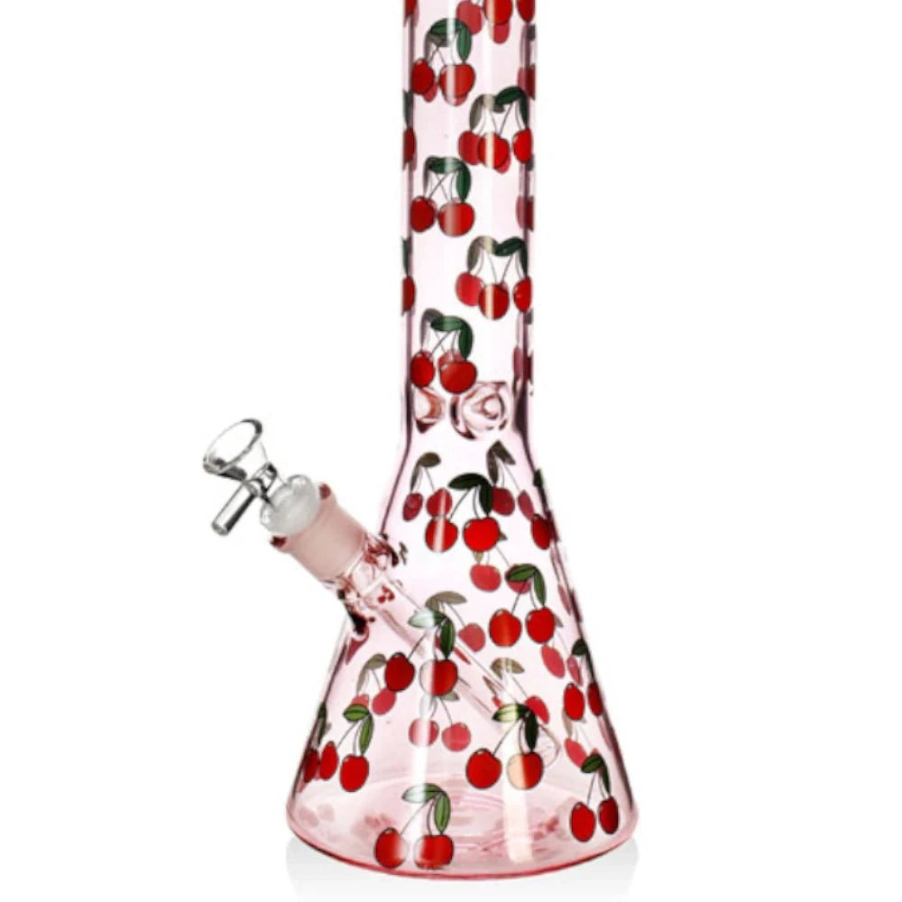 Fat Buddha Glass Bong Cherry Beaker Bong