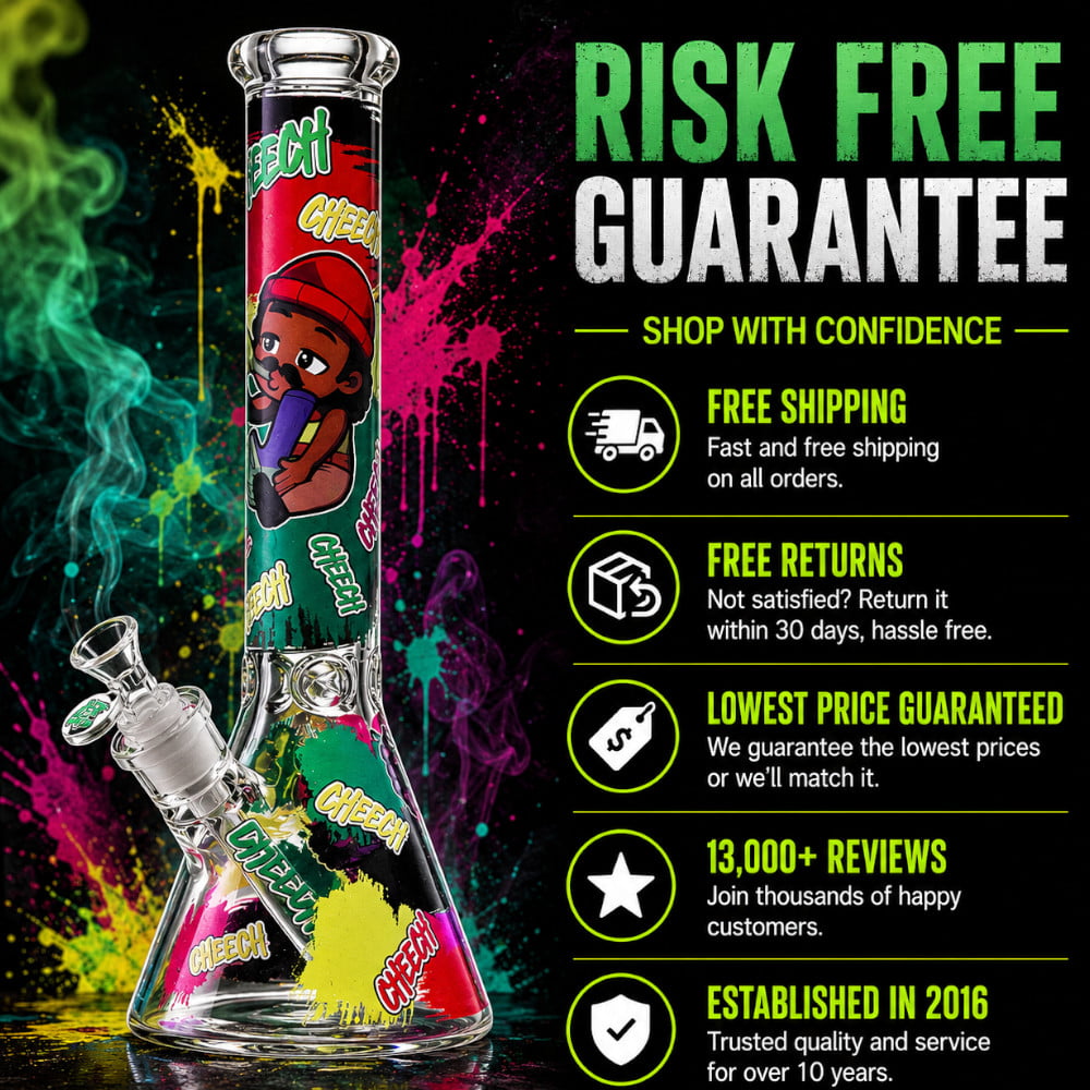Cheech Glass Bong Chillin Cheech Beaker Bong