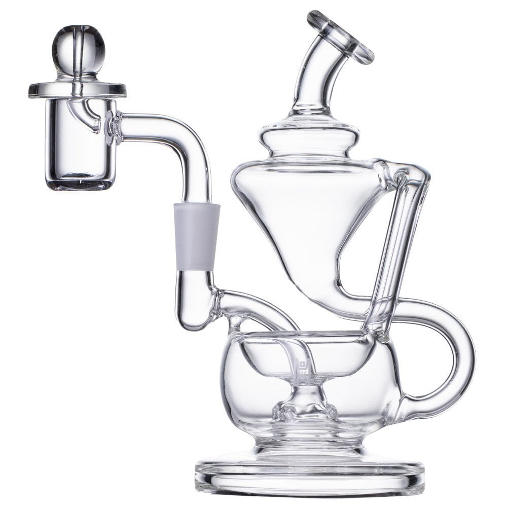 Human Grade Bong Clear 5in Recycler 1A Dab Rig