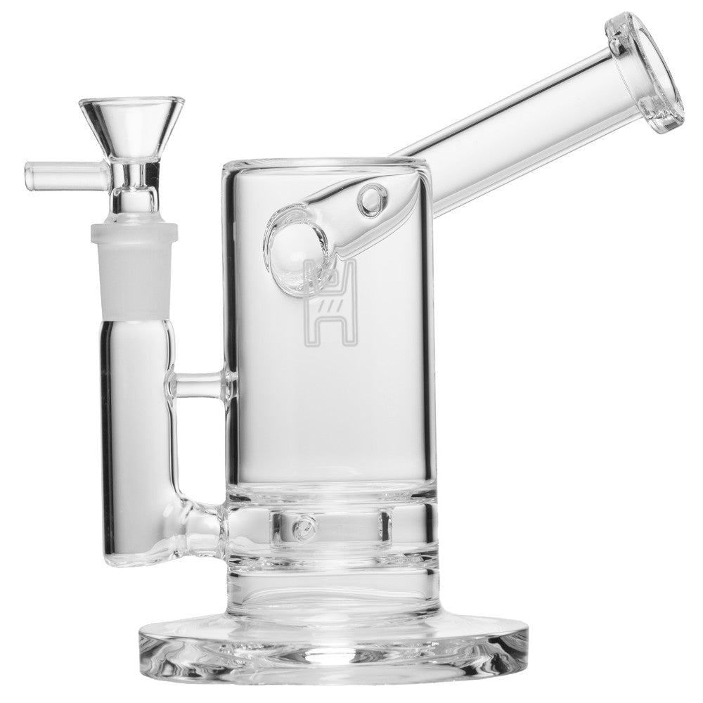 Human Grade Bong Clear 6in Sidecar Bubbler