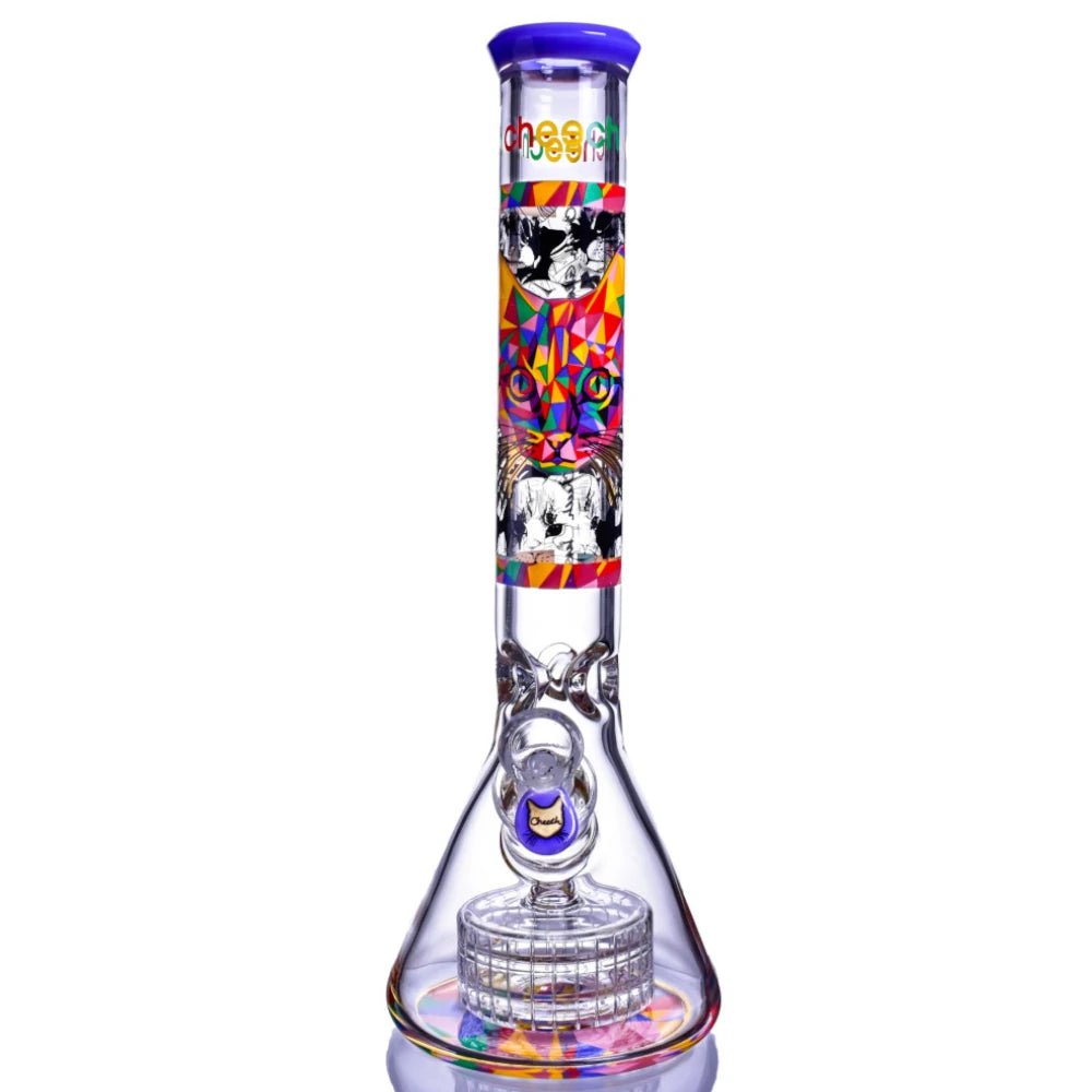 Cheech Glass Bong Cosmic Cat Matrix Bong