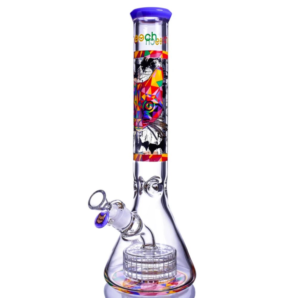 Cheech Glass Bong Cosmic Cat Matrix Bong