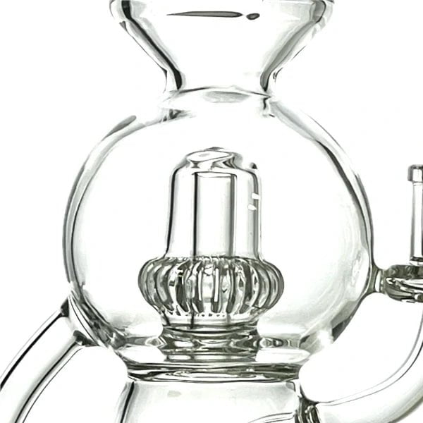 Fat Buddha Glass Bong Crown Recycler Bong