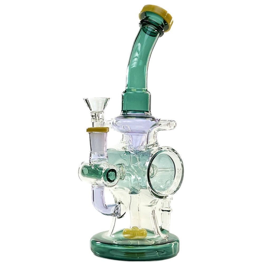 Fat Buddha Glass Bong Cylinder Recycler Bong