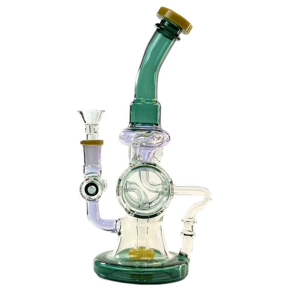 Fat Buddha Glass Bong Cylinder Recycler Bong