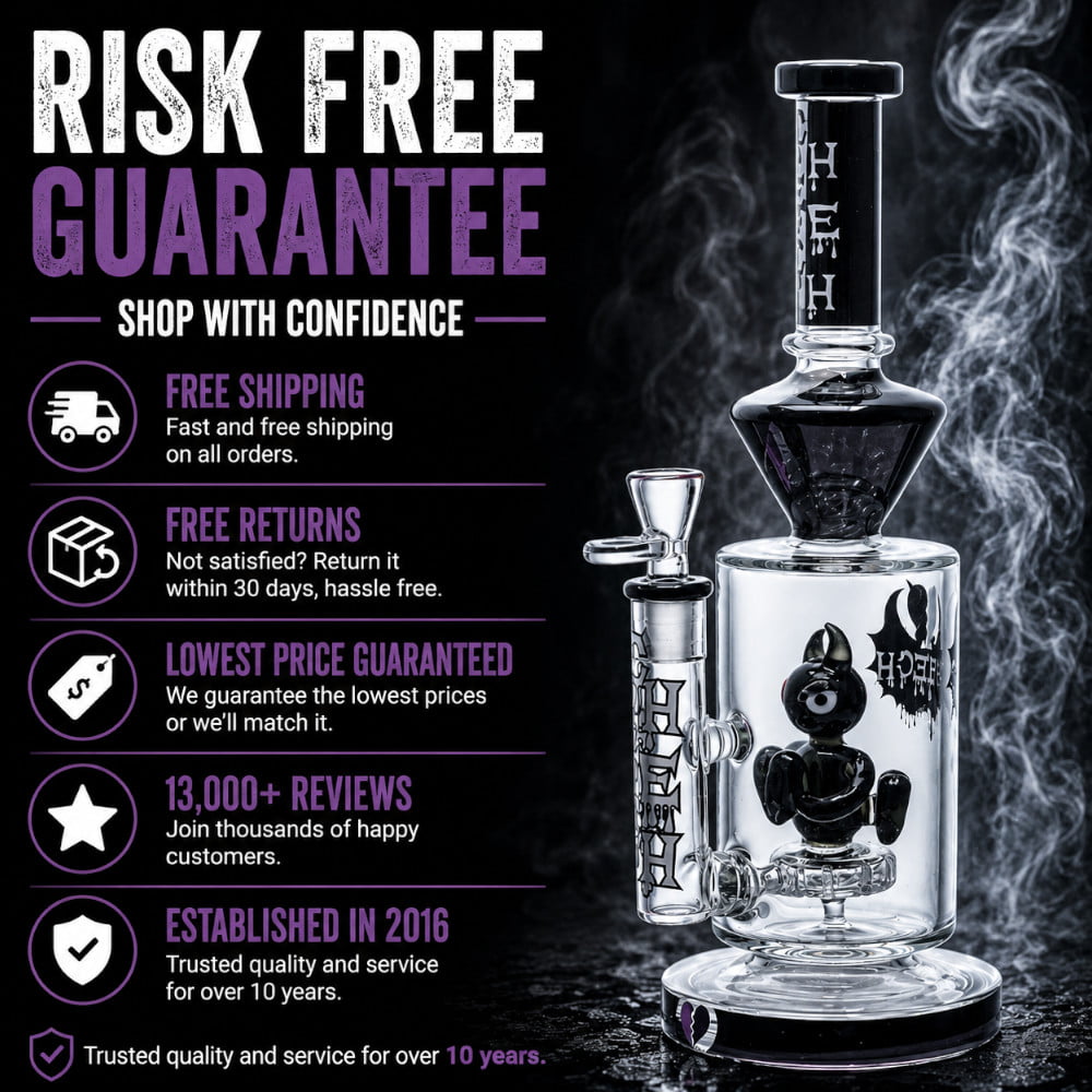 Cheech Glass Bong Dark Devil Bong