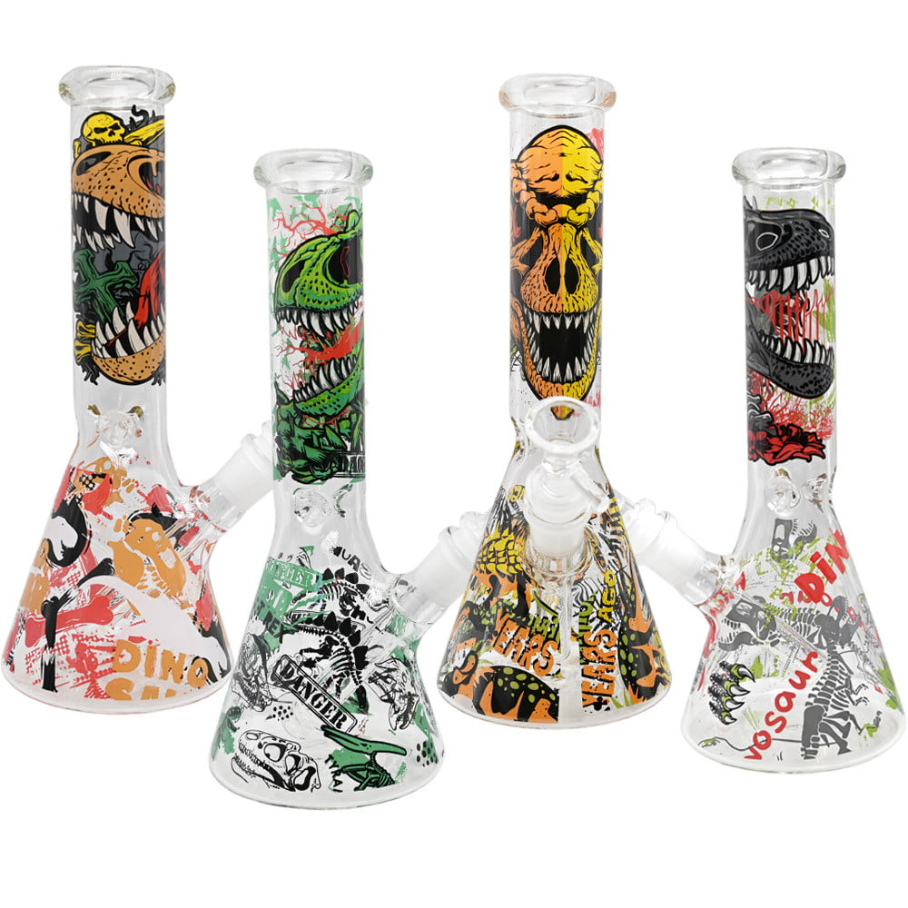 Fat Buddha Glass Bong Dinosaur Beaker Bong