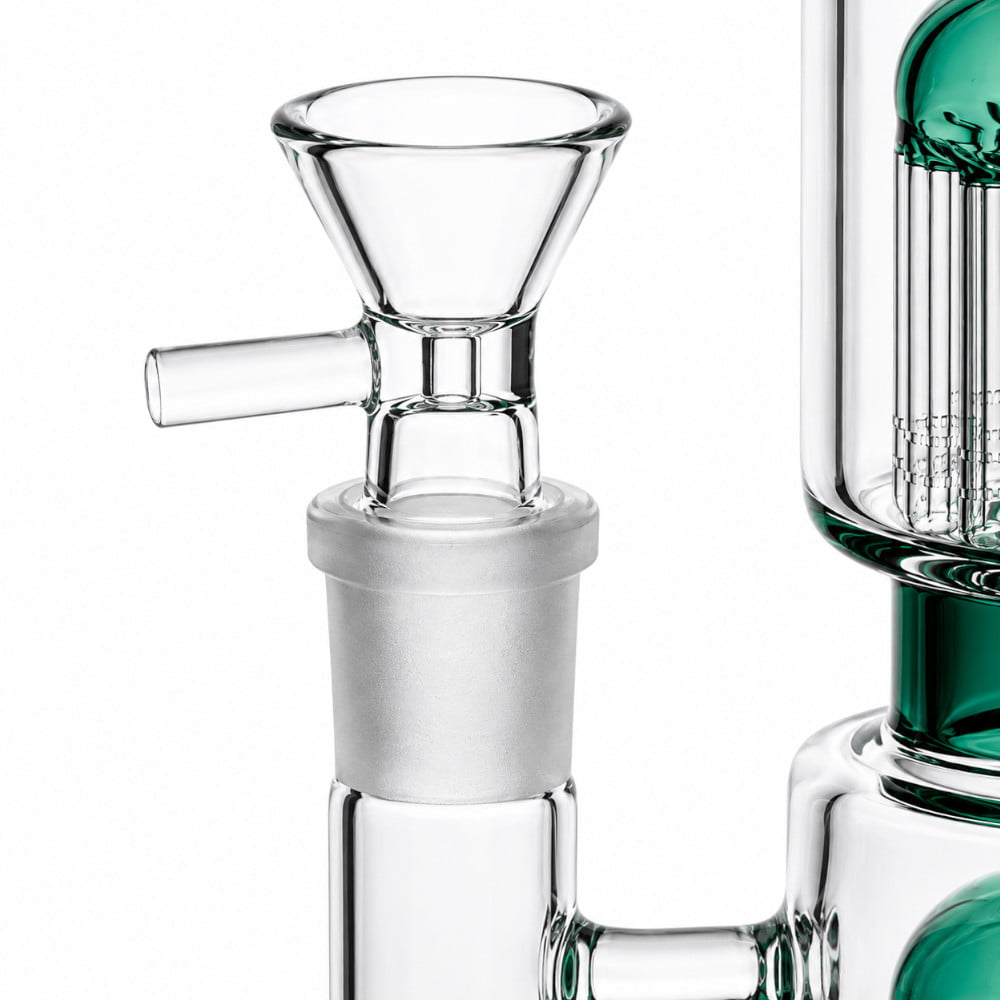 Fat Buddha Glass Bong Double Tree 14in Bong