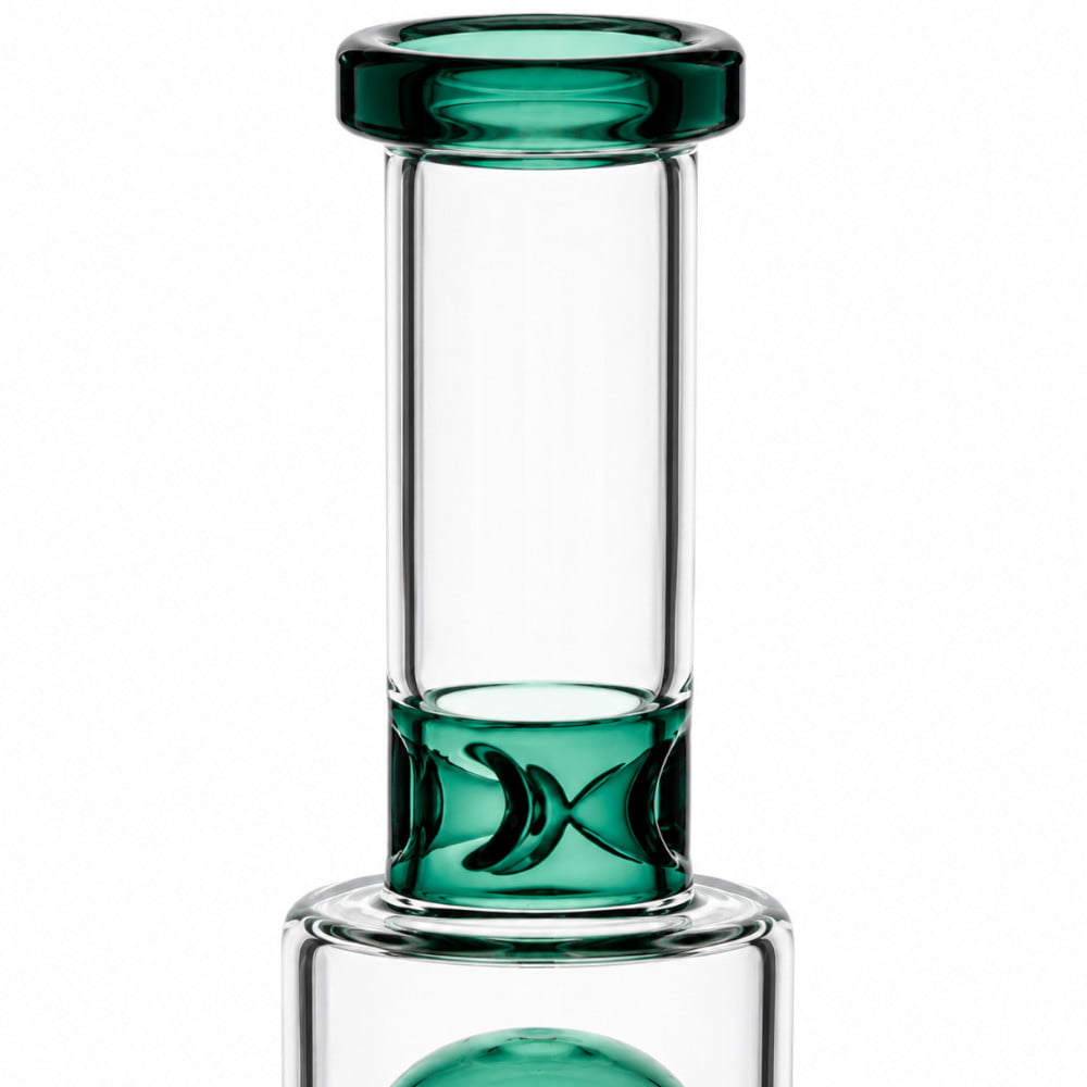 Fat Buddha Glass Bong Double Tree 14in Bong