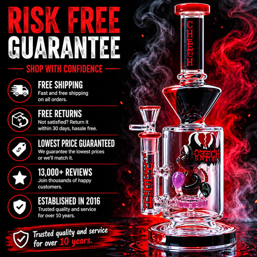 Cheech Glass Bong Evil Cupid Bong