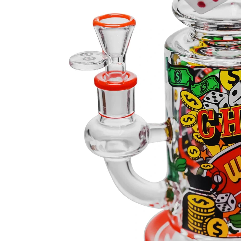 Cheech Glass Bong Feeling Lucky Water Pipe