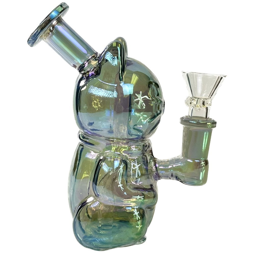 Fat Buddha Glass Bong Fortune Cat Bong