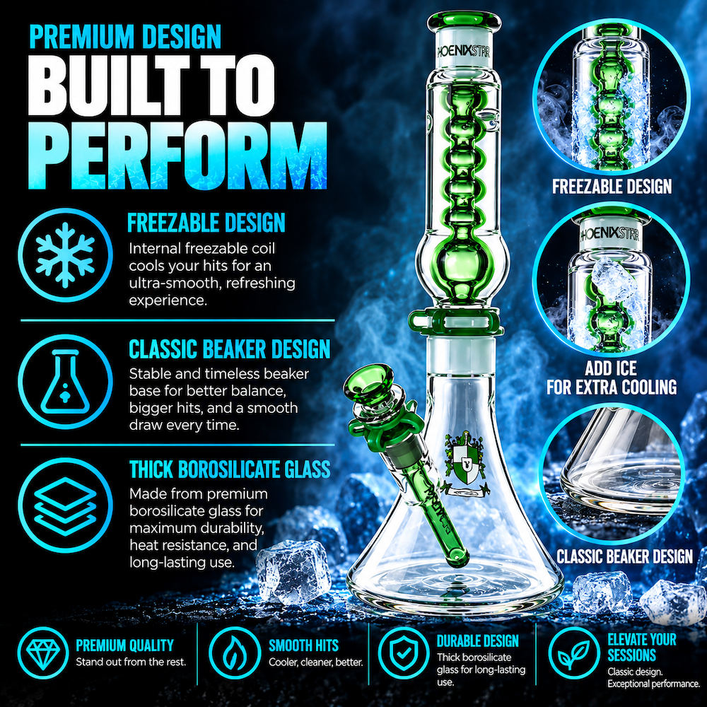 Phoenix Bong Freezable Glass Bong