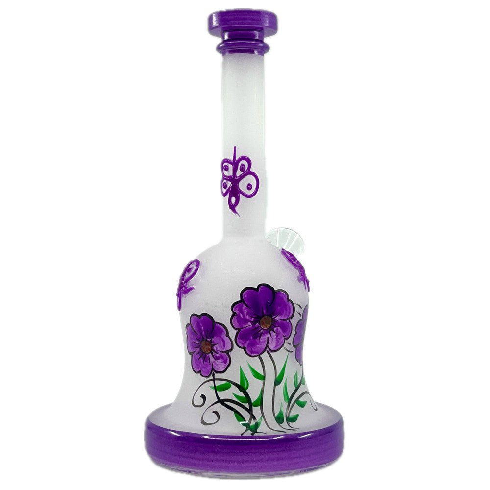 Fat Buddha Glass Bong Frosted Flower Water Pipe