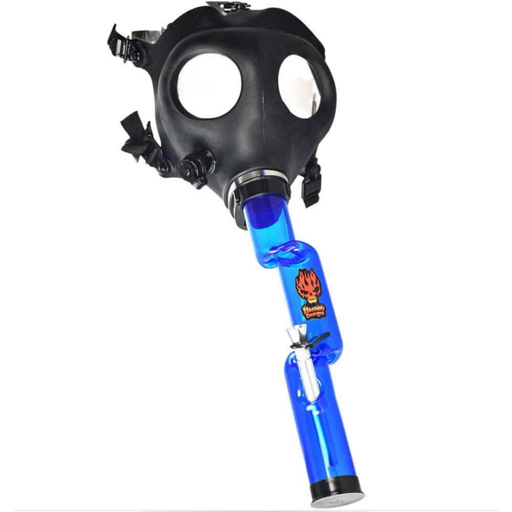 Fat Buddha Glass Bong Gas Mask Bong