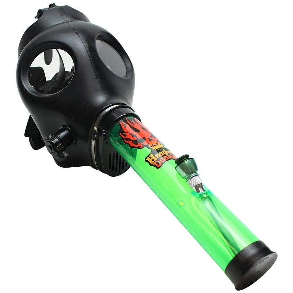 Fat Buddha Glass Bong Gas Mask Bong