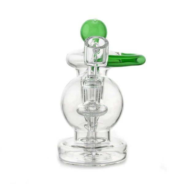 Biohazard Bong Globe Recycler Dab Rig