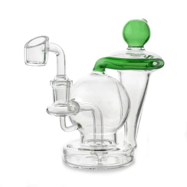 Biohazard Bong Globe Recycler Dab Rig