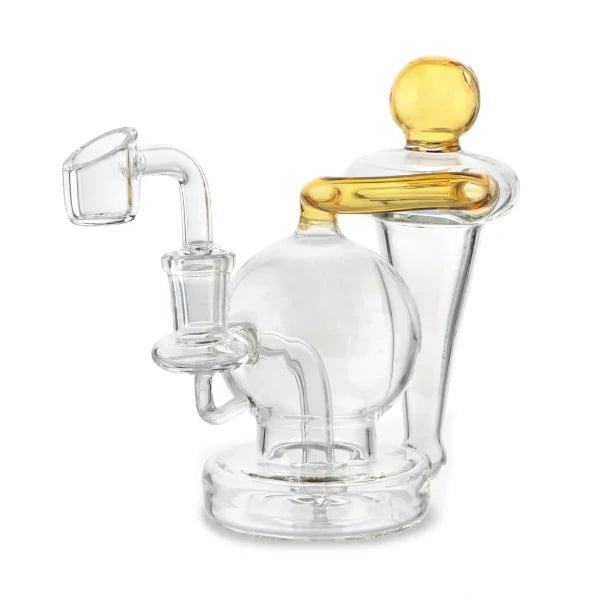 Biohazard Bong Globe Recycler Dab Rig