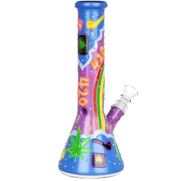 Fat Buddha Glass Bong Glow in the Dark 420 Bong