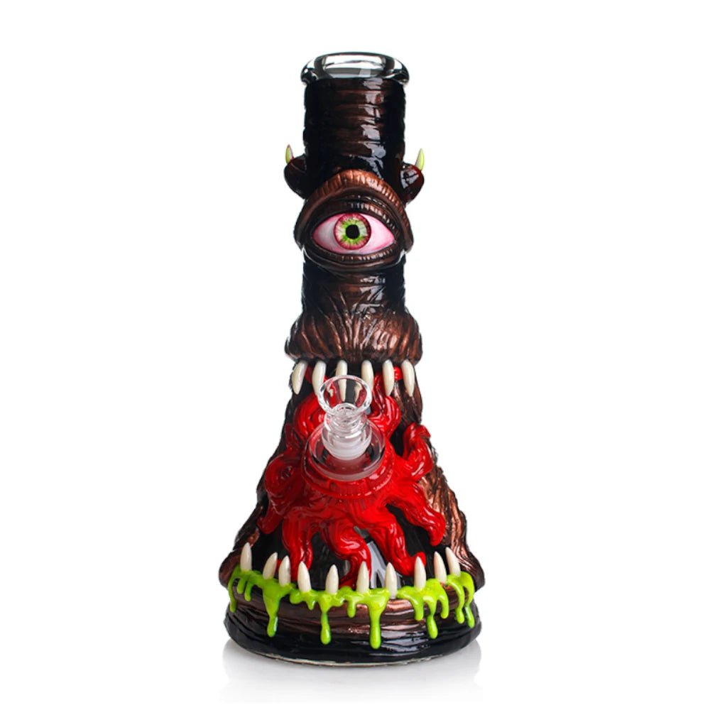 Fat Buddha Glass Bong Glow in the Dark Cyclops Bong
