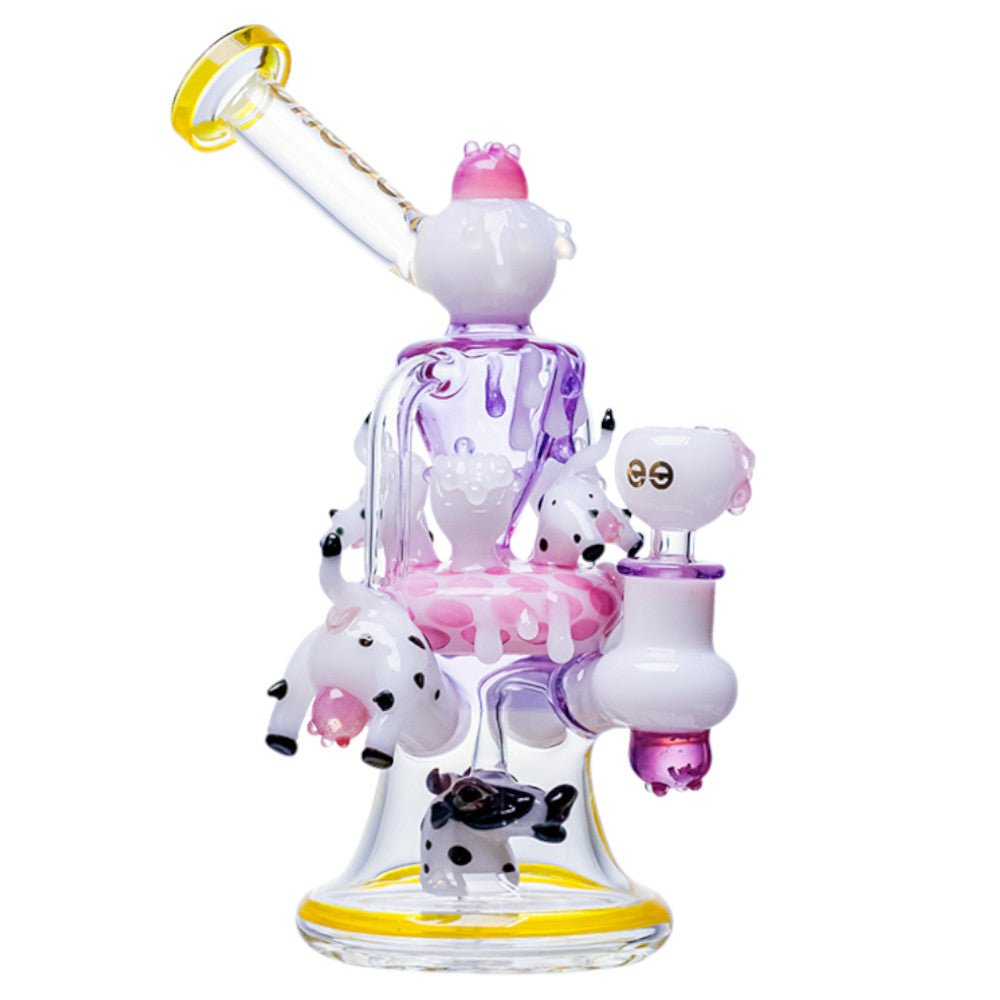 Cheech Glass Bong Got Milk Recycler Bong