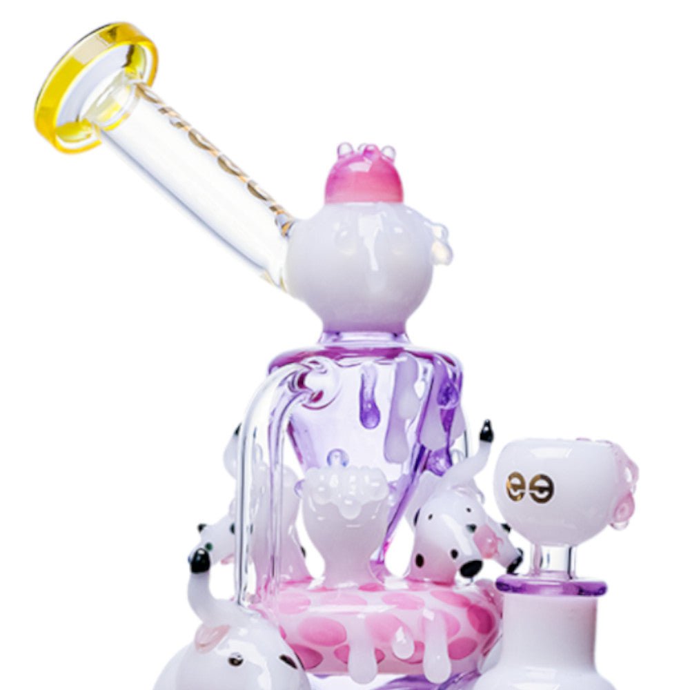 Cheech Glass Bong Got Milk Recycler Bong