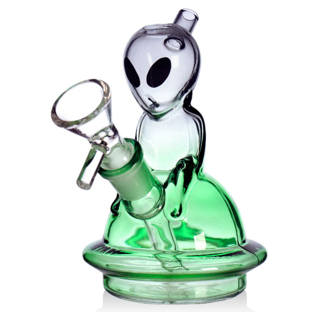 Fat Buddha Glass Bong Gray Interstellar Traveler Bong
