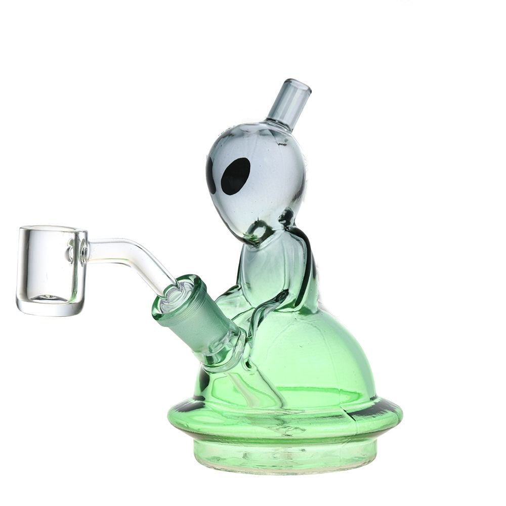 Fat Buddha Glass Bong Gray Interstellar Traveler Dab Rig