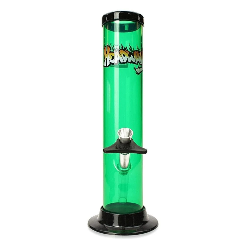 Fat Buddha Glass Bong Green 10 Inch Plastic Straight Bong