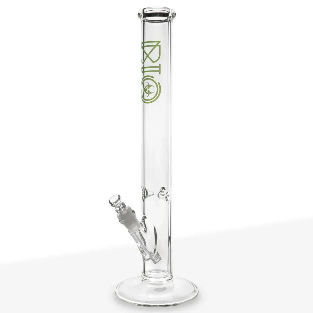 Biohazard Bong Green 18in Straight Tube Bong