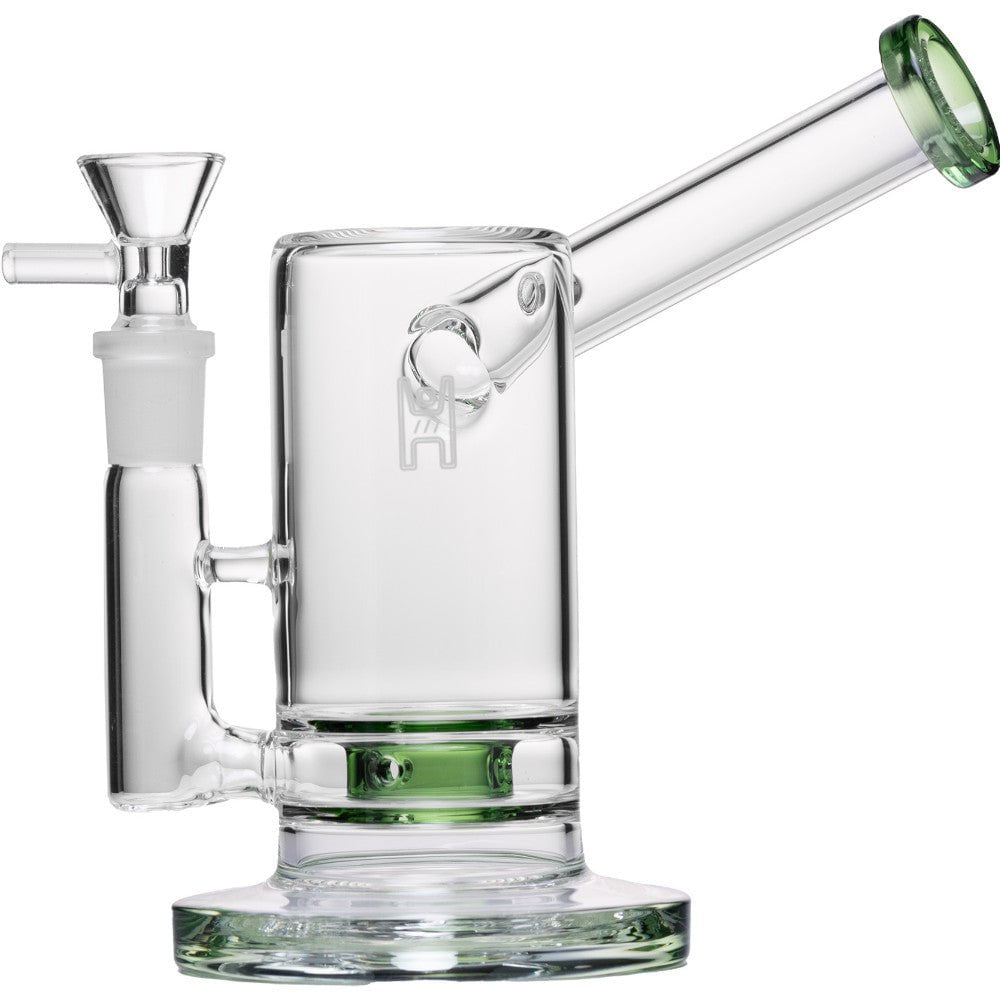 Human Grade Bong Green 6in Sidecar Bubbler
