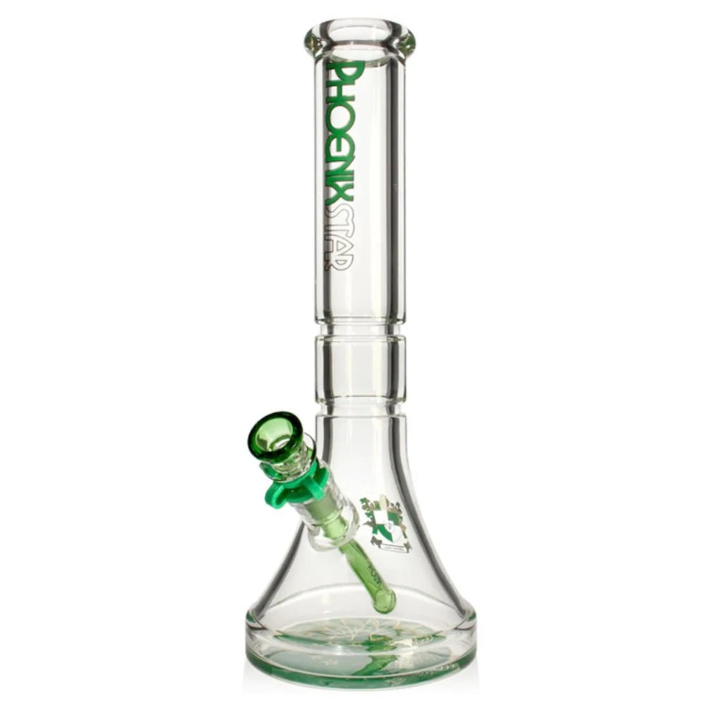 Phoenix Bong Green 9mm Thick Beaker Bong