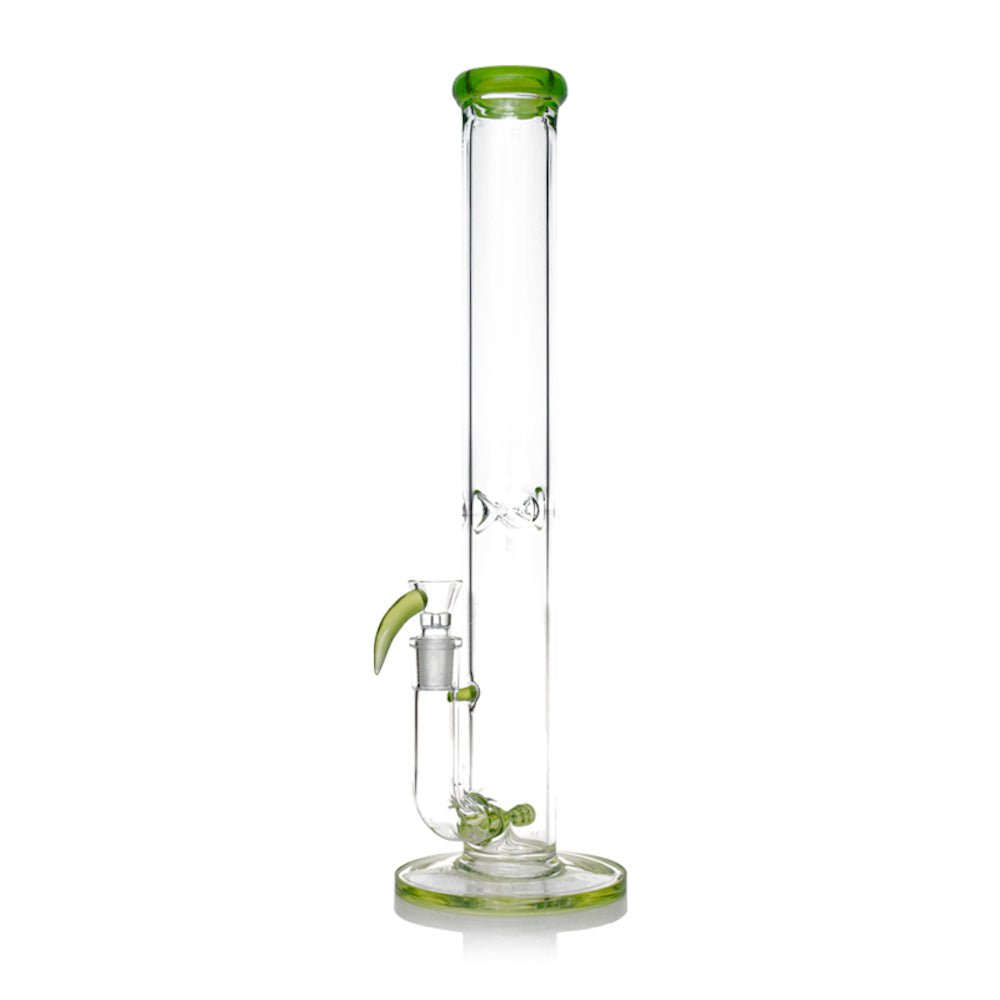 Fat Buddha Glass Bong Green Classy Straight Tube