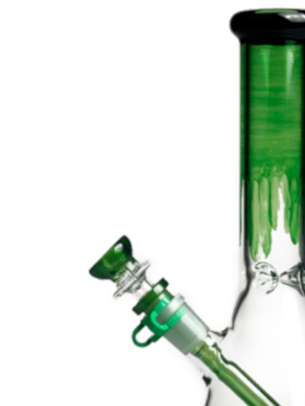 Fat Buddha Glass Bong Green Drip Beaker Bong