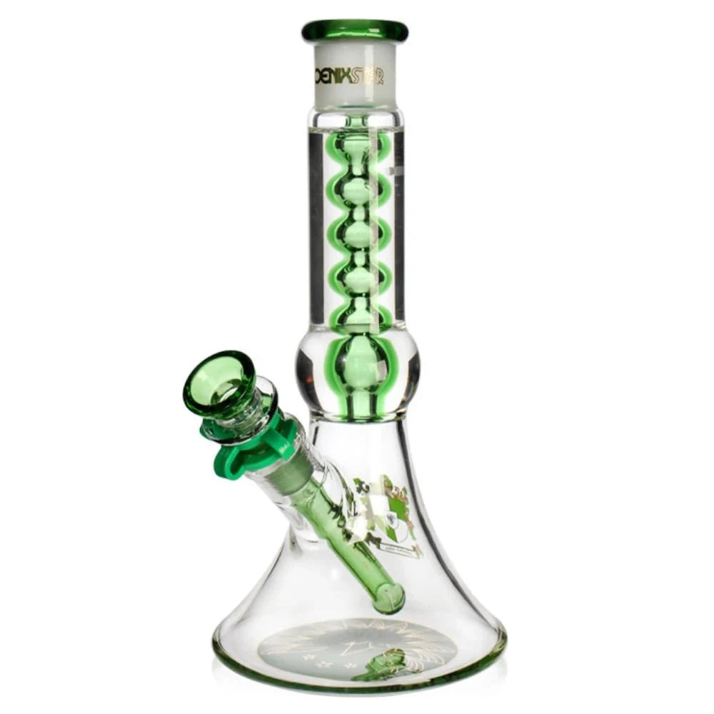 Phoenix Bong Green Freezable 10in Beaker Bong