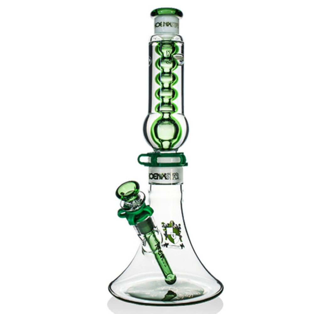 Phoenix Bong Green Freezable Glass Bong