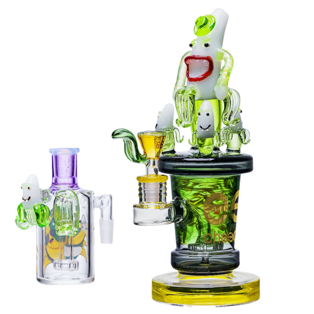 Cheech Glass Bong Green It's Banana Time Bong