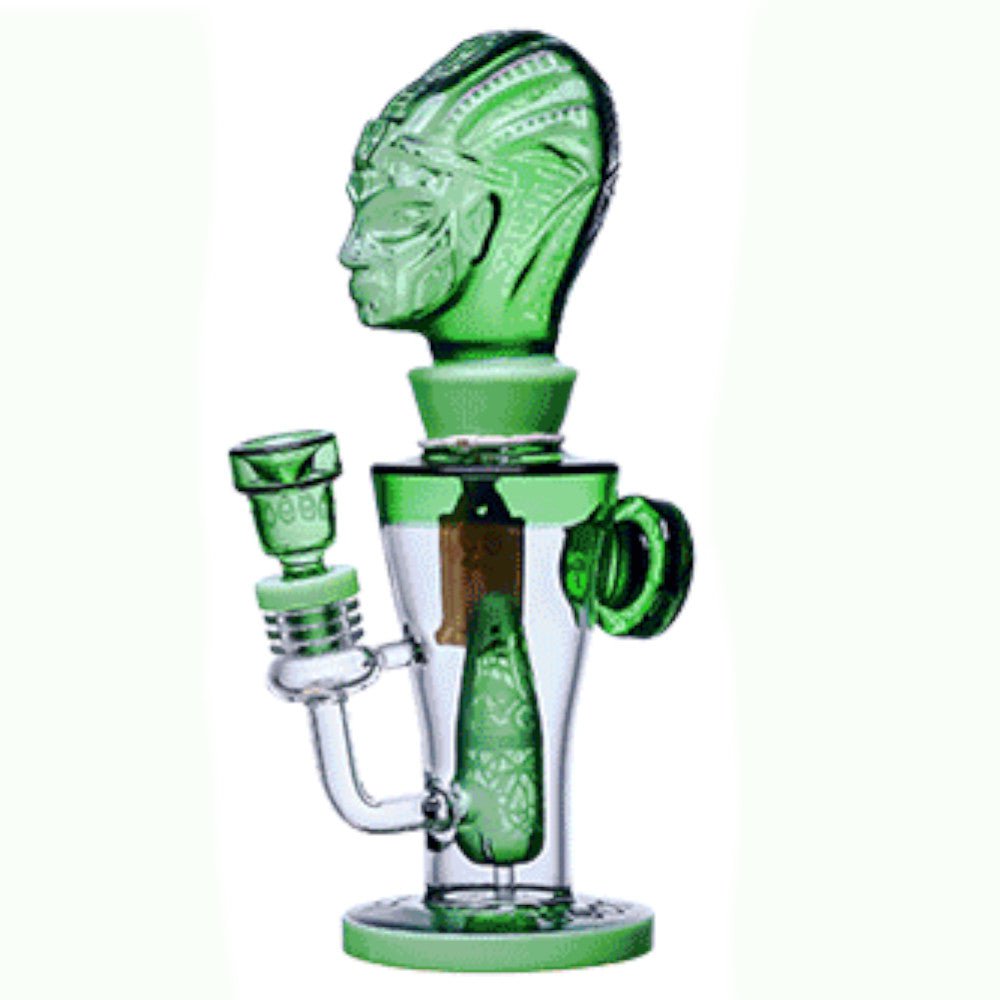 Cheech Glass Bong Green The Cheeky Child Bong