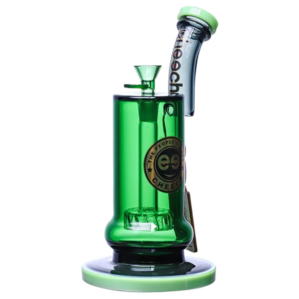 Cheech Glass Bong Green Totally Tubular Bubbler Bong