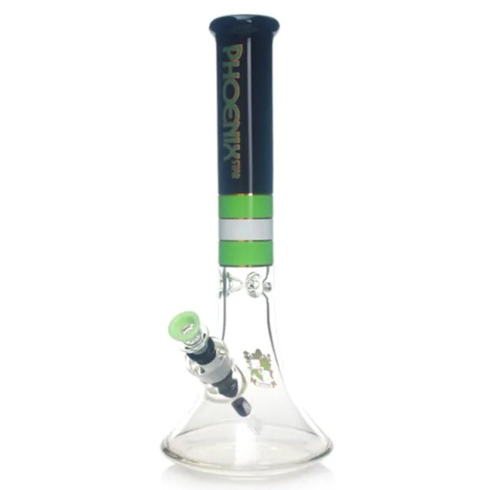 Phoenix Bong Green Wide Beaker Bong