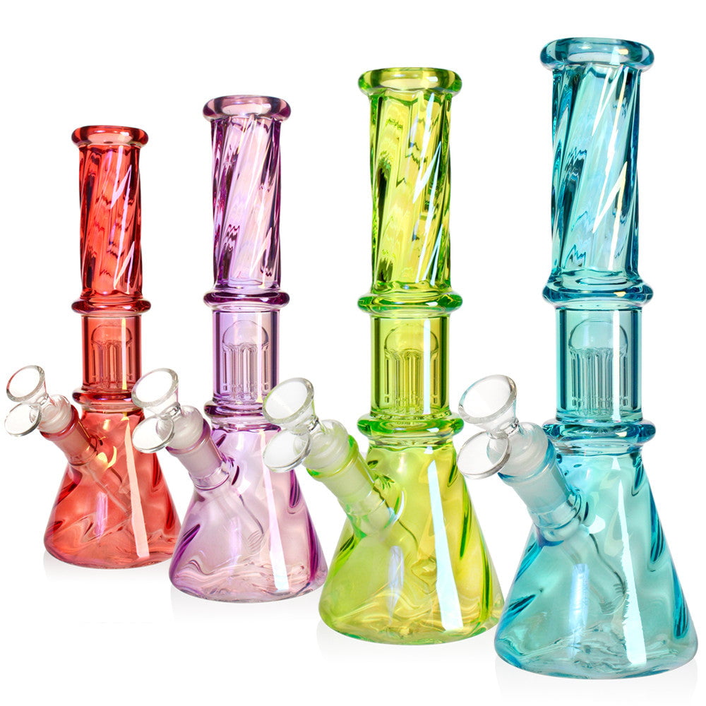 Fat Buddha Glass Bong Halograph Beaker Bong