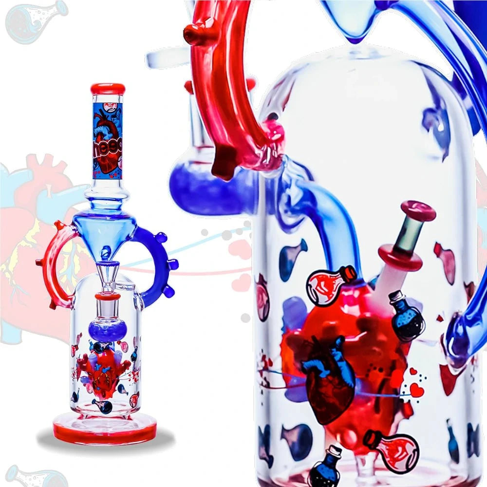 Cheech Glass Bong Heart Surgeon Bong