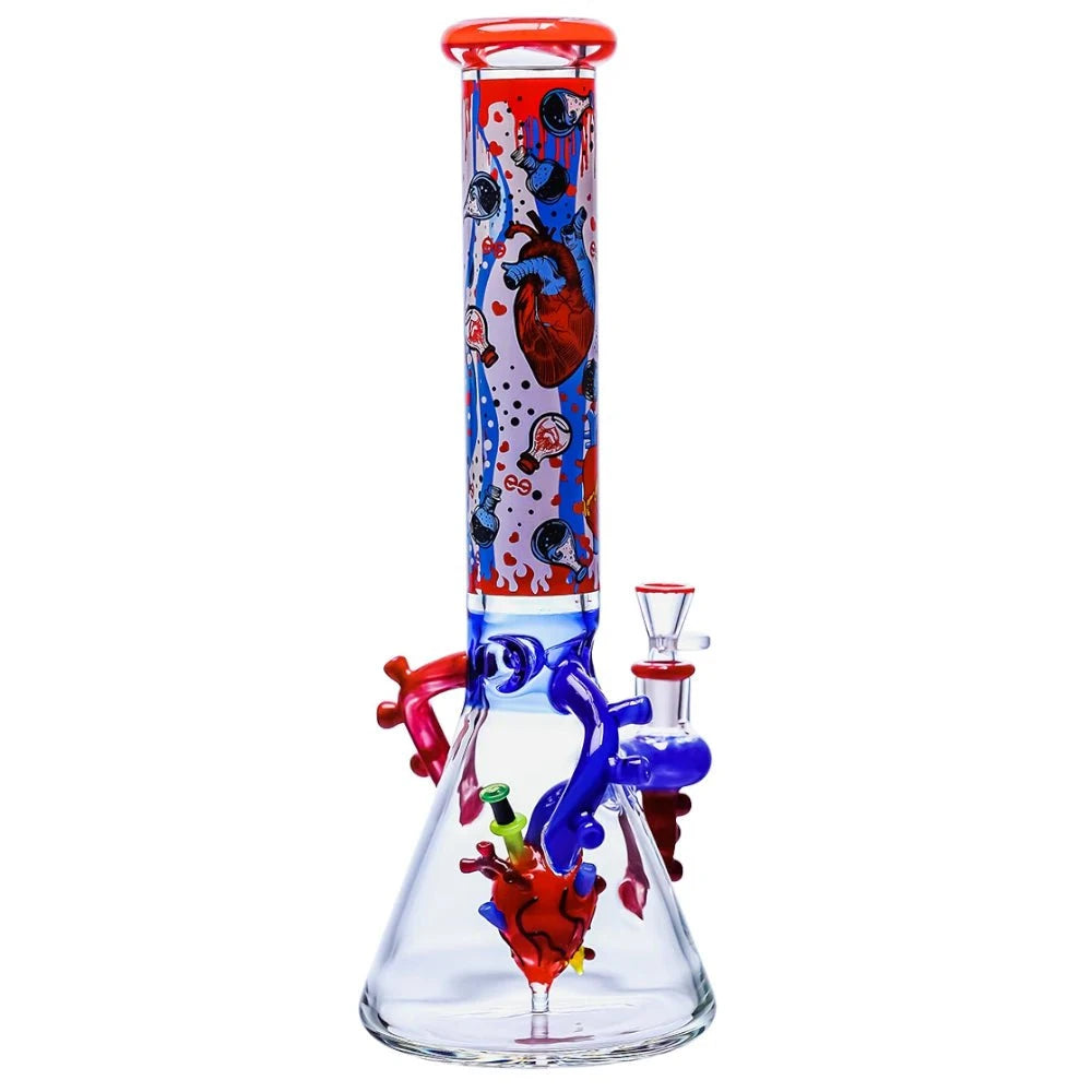 Cheech Glass Bong Heartfelt Beaker Bong
