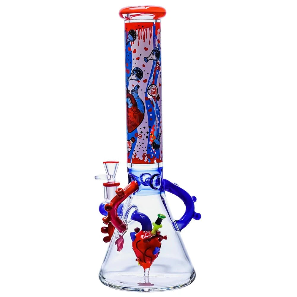 Cheech Glass Bong Heartfelt Beaker Bong