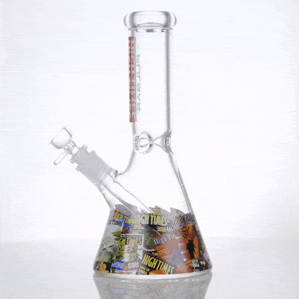 Pulsar Bong High Times® Magazine Covers Beaker Bong